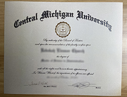 出售中央密西根大学MBA学位证书。
