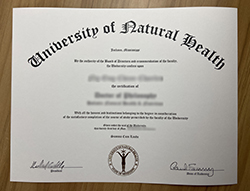 Buy The University of Natural Health Fake