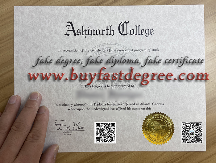 Ashworth College degree