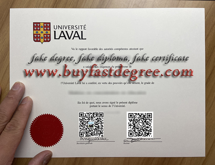 Fake Université Laval diploma