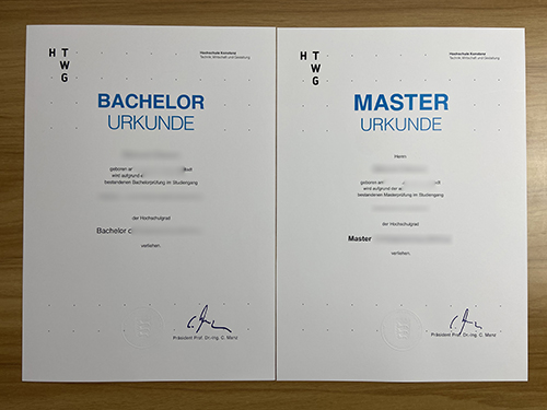 Fake HTWG diploma 