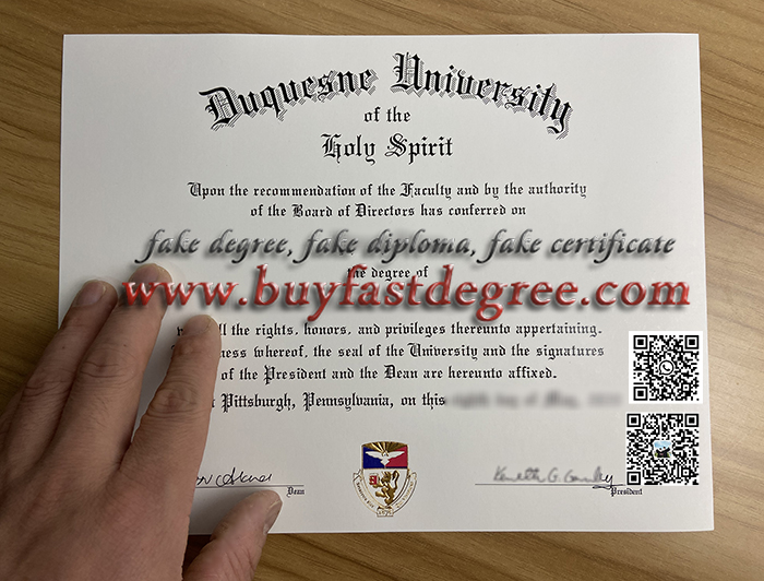 Duquesne diploma