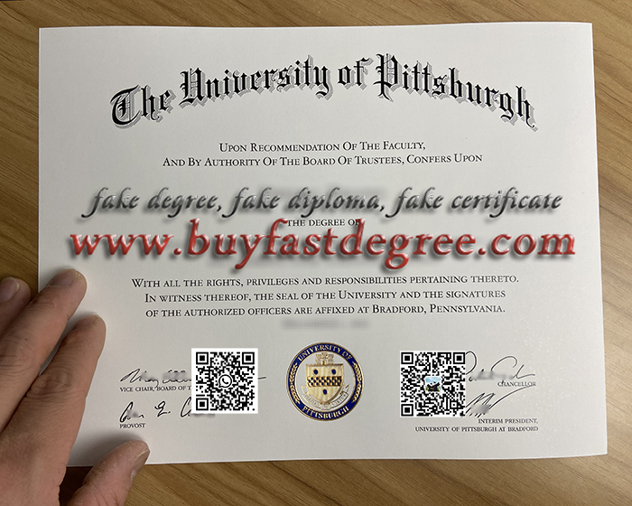 Get a fake Pitt degree