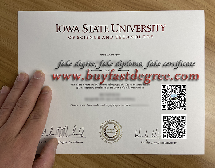 Iowa State diploma