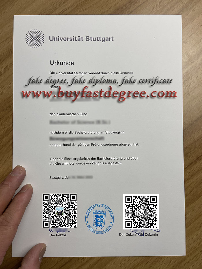 University of Stuttgart diploma