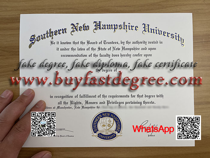 SNHU diploma, SNHU degree.