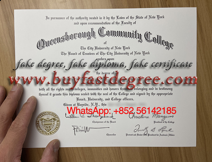 Queensborough Community College diploma, QCC diploma