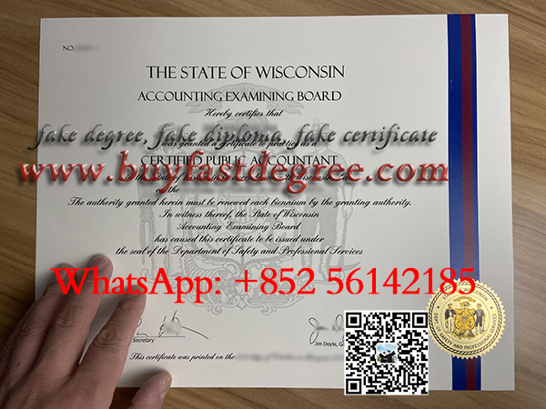 Wisconsin CPA Certificate