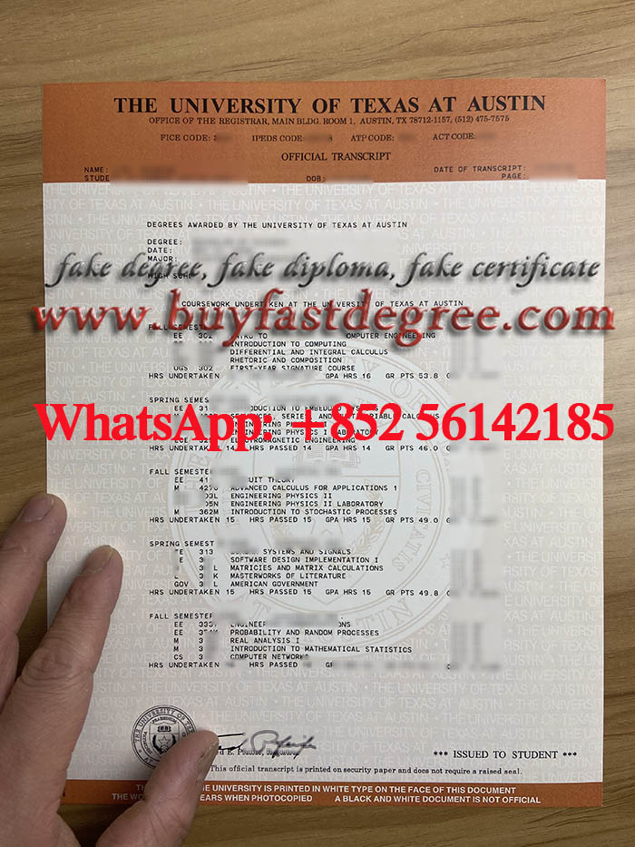 How can I get a fake UT Austin transcript? UT Austin degree for sale. 